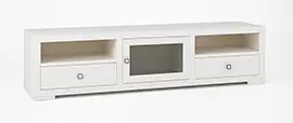 Mesa de televisión blanco roto Umea