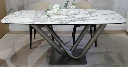 Mesa de comedor porcelánico de 180 Victory Tonin Casa Mesa de comedor porcelánico de 180 Victory Tonin Casa