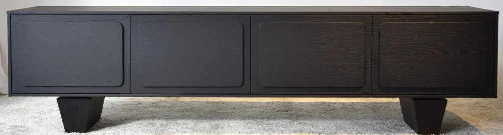 Mueble TV roble teñido de negro Rio Mueble TV roble teñido de negro Rio