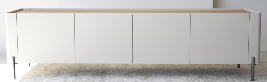 Mueble TV arena mate y roble natural 
