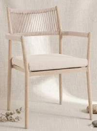 Sillón de jardín beige Marven