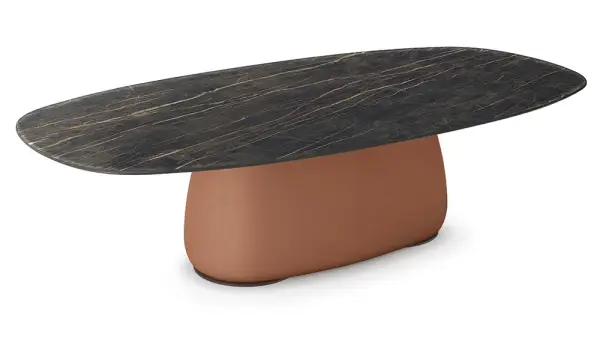 Mesa de comedor keramik biscuit Botero Cattelan