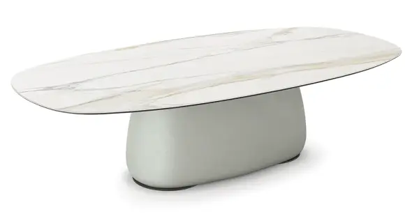 Mesa de comedor keramik biscuit Botero Cattelan