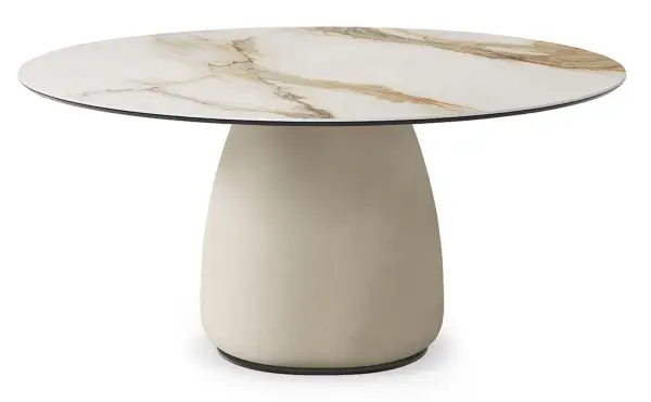 Mesa de comedor redonda keramik Botero Cattelan