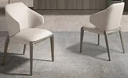 Silla polipiel crema Ronda