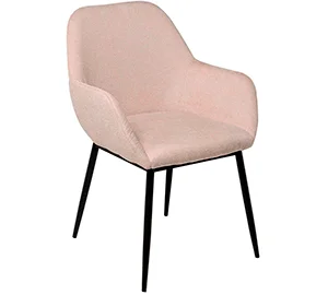 Sillón tapizado beige metal negro Bellasia Sillón tapizado beige metal negro Bellasia
