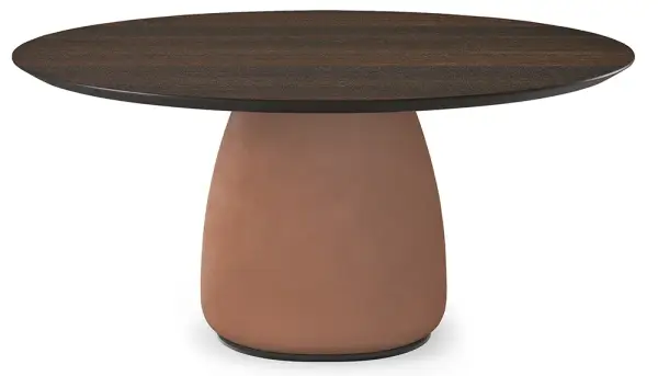 Mesa de comedor redonda madera Botero Cattelan