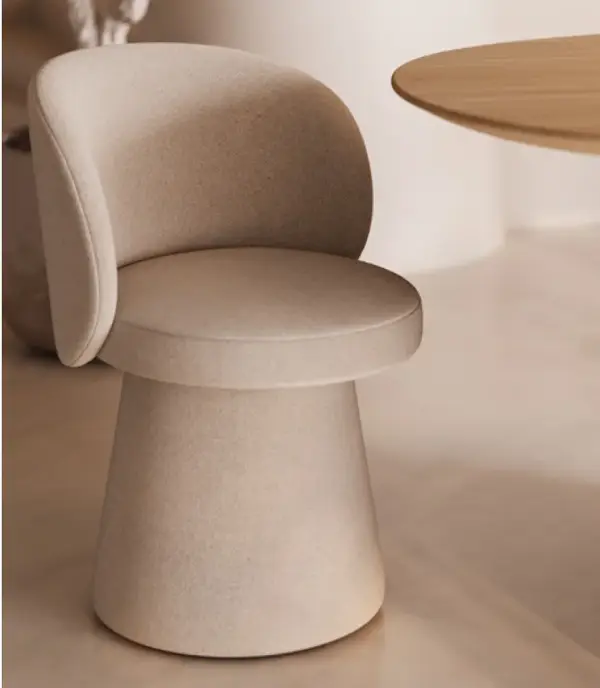 Silla tapizada de diseño Aura