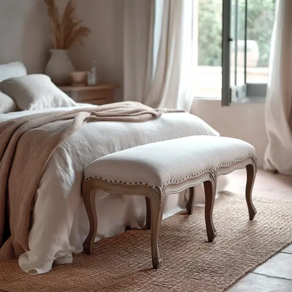 Taburete pie de cama vintage Artisans
