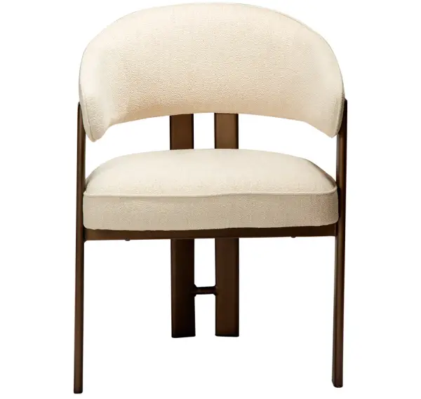 Sillón tapizado y metal Ducte