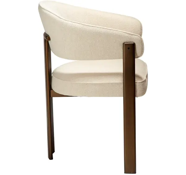 Sillón tapizado y metal Ducte