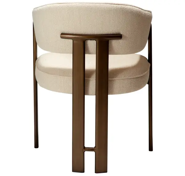 Sillón tapizado y metal Ducte