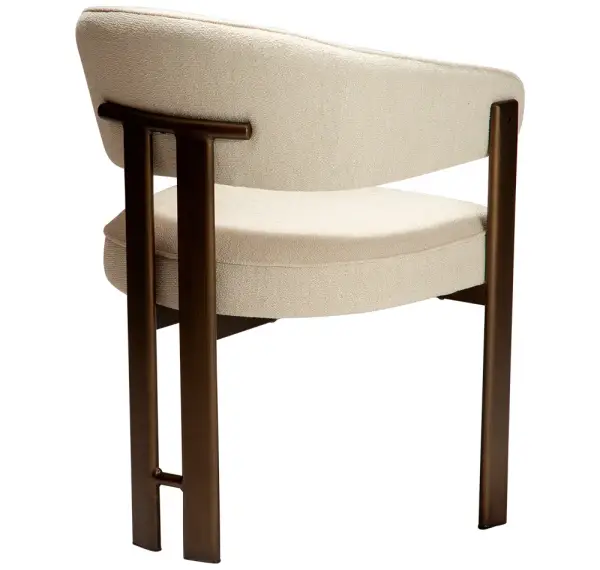 Sillón tapizado y metal Ducte