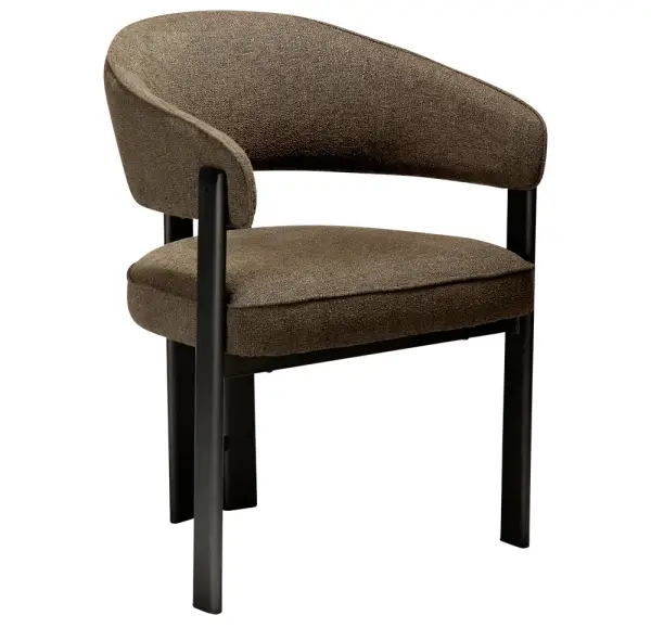 Sillón tapizado y metal Ducte