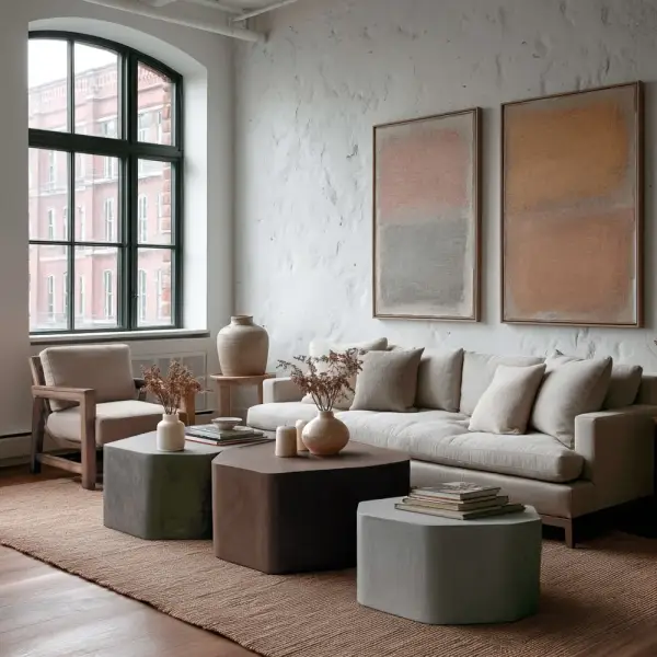 Conjunto de Mesas de centro Nexo de mortex Menhir