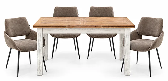 Mesa de comedor extensible roble macizo Abele Mesa de comedor extensible roble macizo Abele