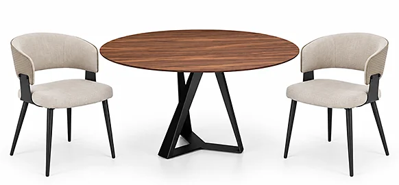 Mesa de comedor redonda madera Tryp Mesa de comedor redonda madera Tryp
