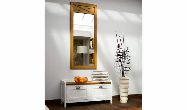 Mueble de entrada colonial tosca Verona