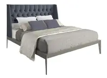Cama tapizada de diseño Esquire