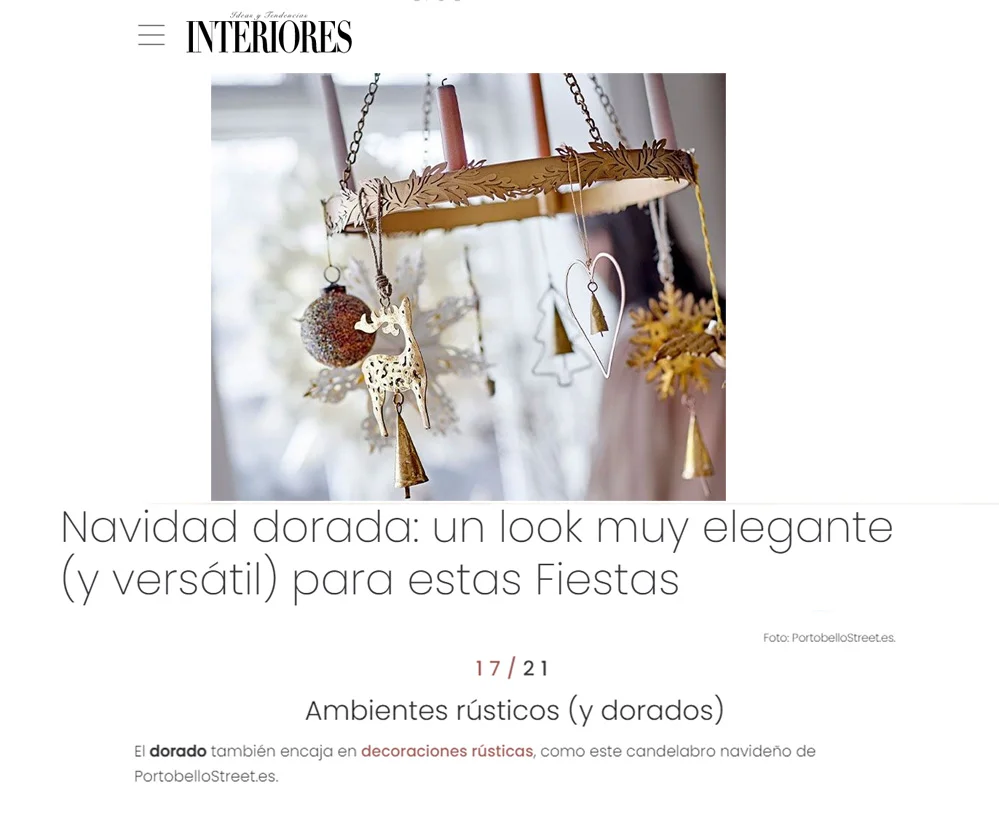 Navidad dorada: un look muy elegante (y versátil) para estas Fiestas