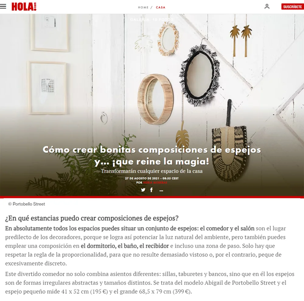 Cómo crear bonitas composiciones de espejos y… ¡que reine la magia!