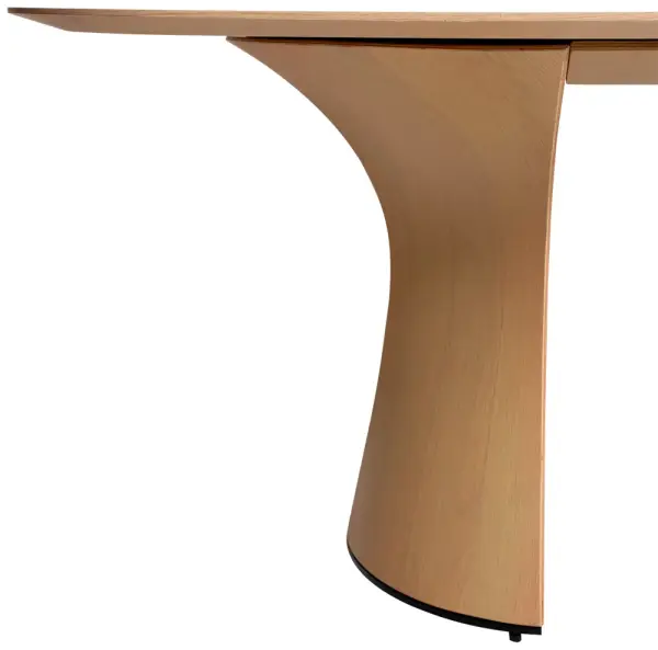 Mesa de comedor esquinas redondeadas roble Root