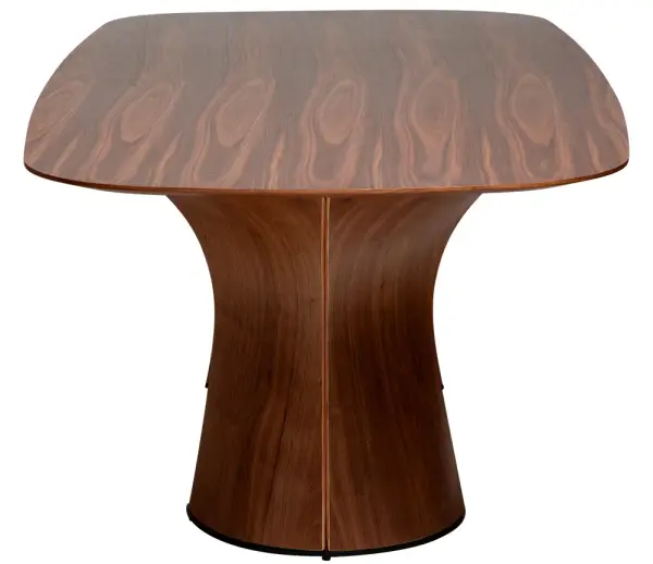 Mesa de comedor esquinas redondeadas nogal Root