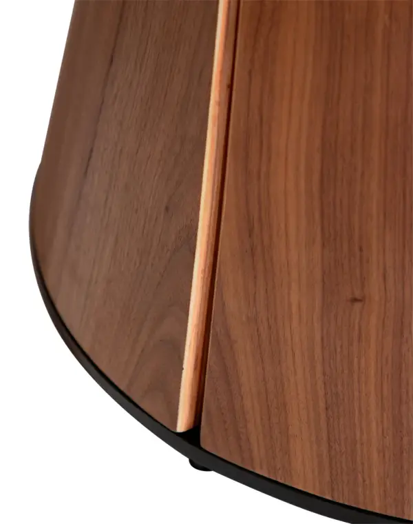 Mesa de comedor esquinas redondeadas nogal Root