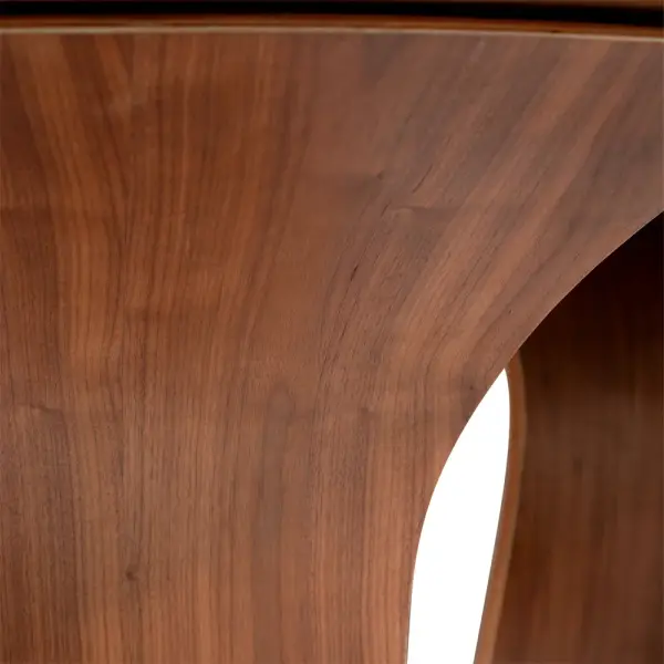 Mesa de comedor esquinas redondeadas nogal Root