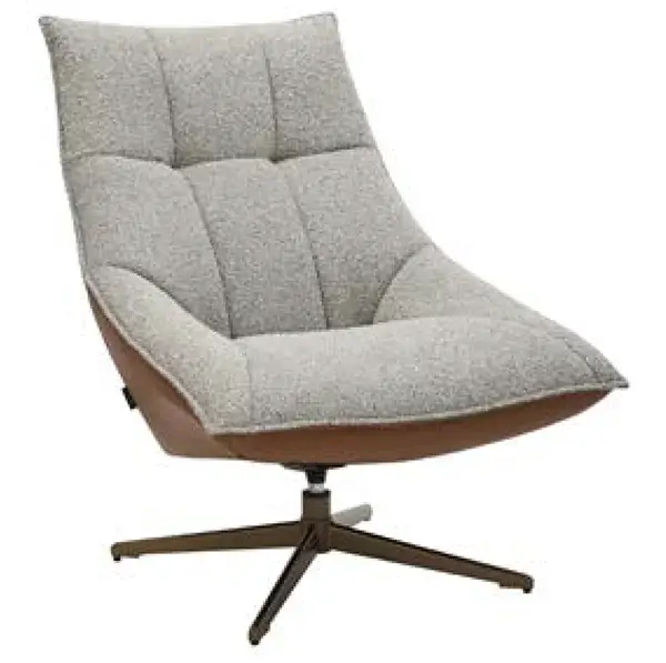 Butaca giratorio tejido y ecopiel Seres