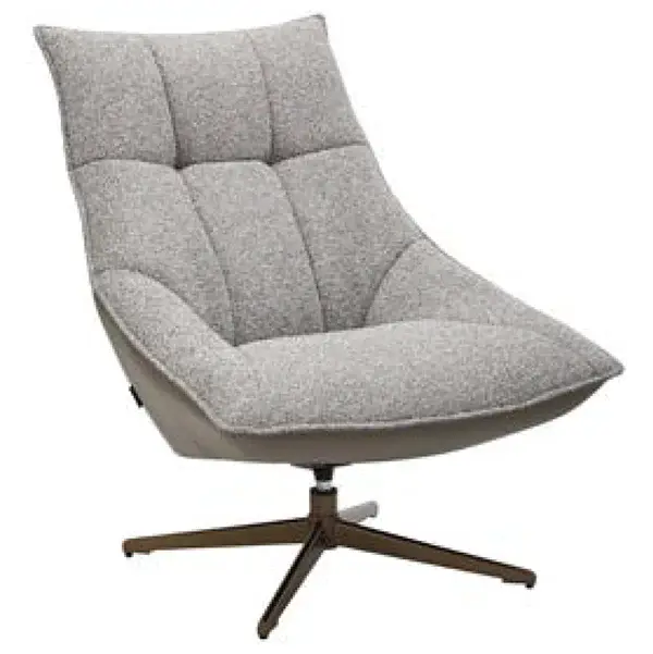 Butaca giratorio tejido y ecopiel Seres