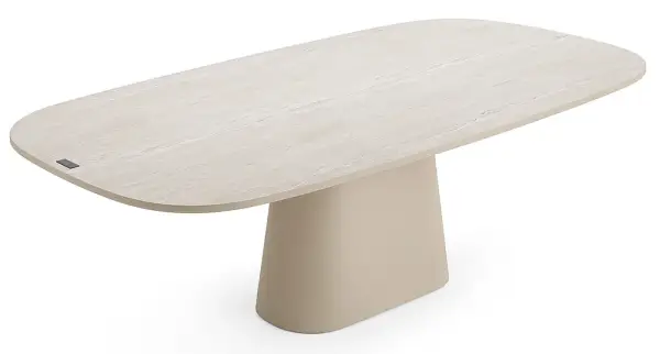 Mesa de comedor cemento y porcelánico Iris