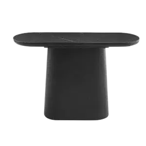 Consola chapa roble negro y porcelánico 120 cm