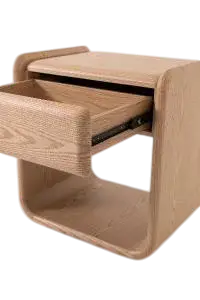 Mesita de noche Pompeya 1 cajón de roble