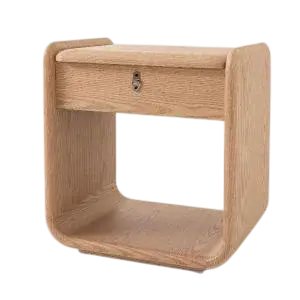 Mesita de noche Pompeya 1 cajón de roble