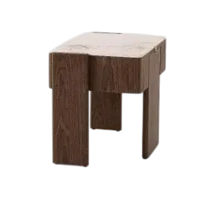 Mesa de noche Gio nogal y porcelánico