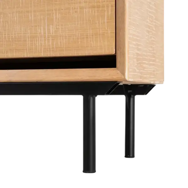 Zapatero natural negro madera