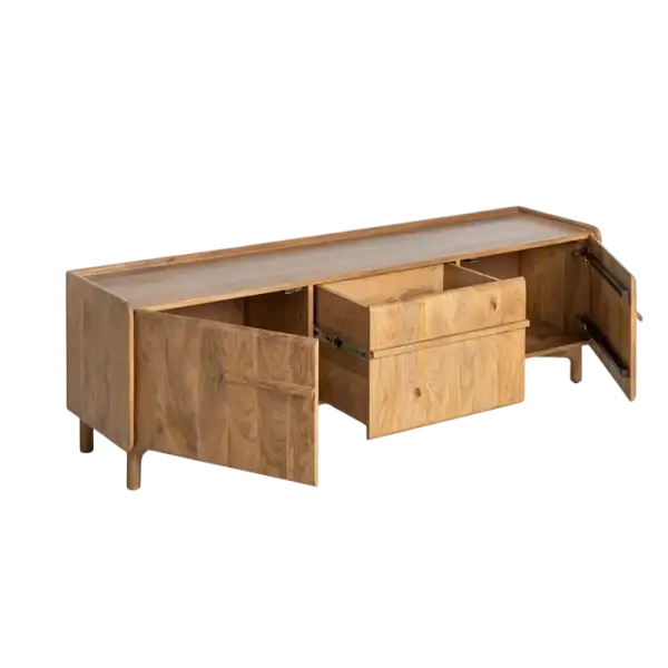 Mueble tv natural madera de mango