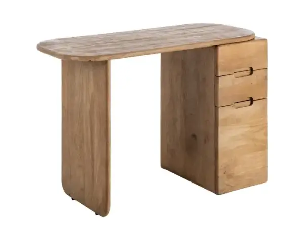 Escritorio natural de madera mango salón