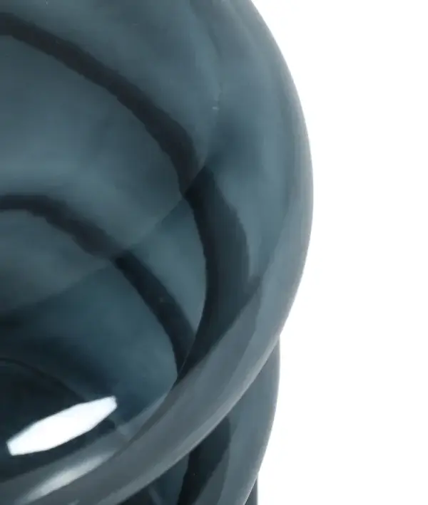 Mesa auxiliar de vidrio azul Glass