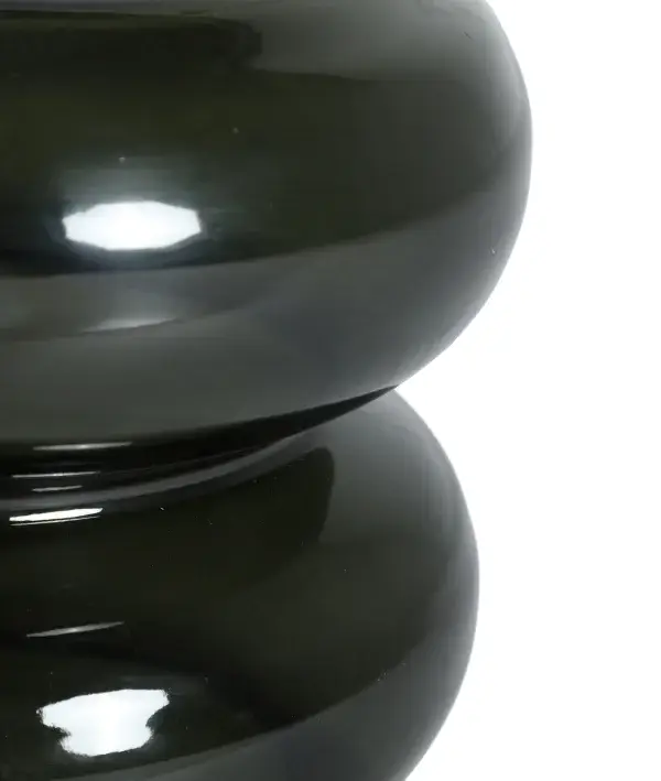 Mesa auxiliar de vidrio verde translúcido Glass