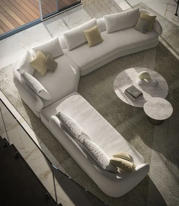 Sofá rinconero curvo Craig Cattelan