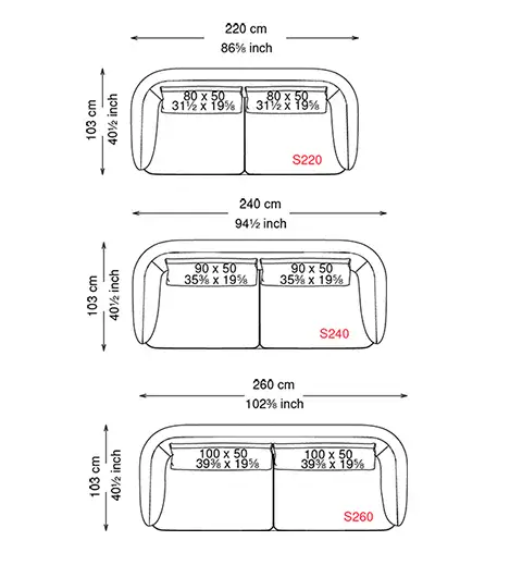 Sofá curvo Craig Cattelan