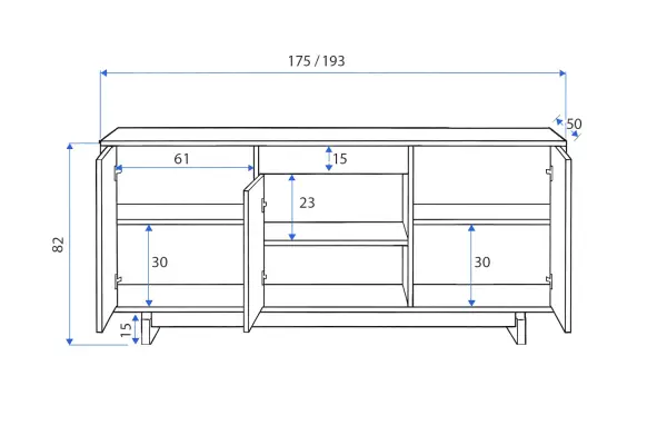 Aparador nórdico Dubra