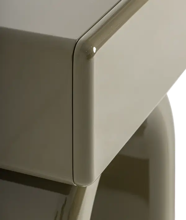 Mesa de noche verde brillo Stage