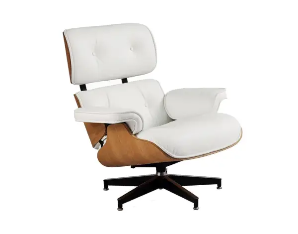 Sillón relax con reposapiés blanco