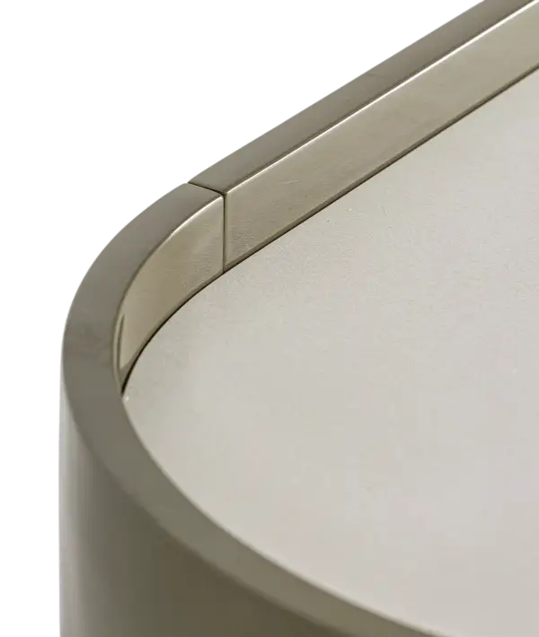 Aparador curvo verde brillo Stage