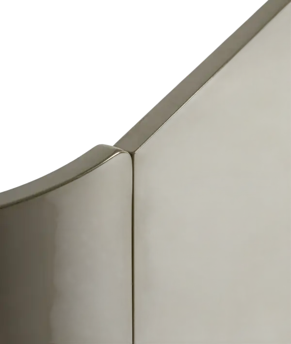 Aparador curvo verde brillo Stage