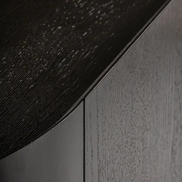 Mueble tv Neuvic roble oscuro y acero dorado