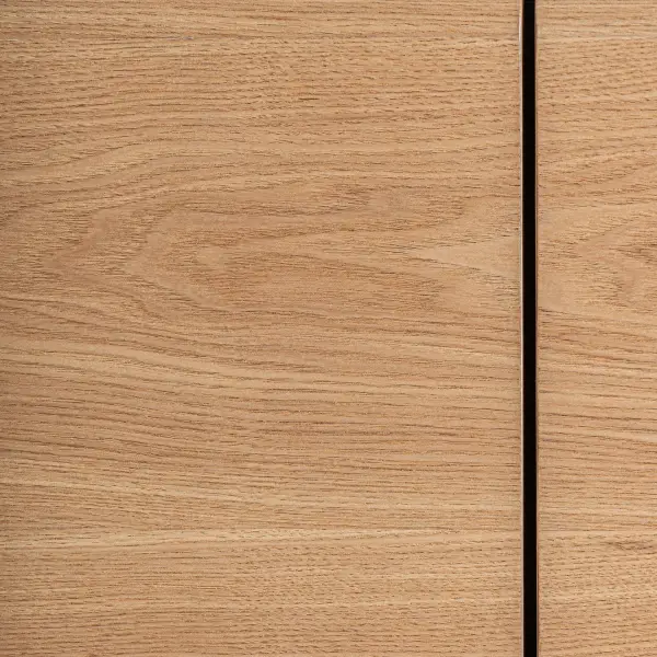 Mueble tv Laneo en roble bicolor curvado